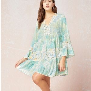 ENtro Anthropologie Guest Brand babydoll patchwork dress